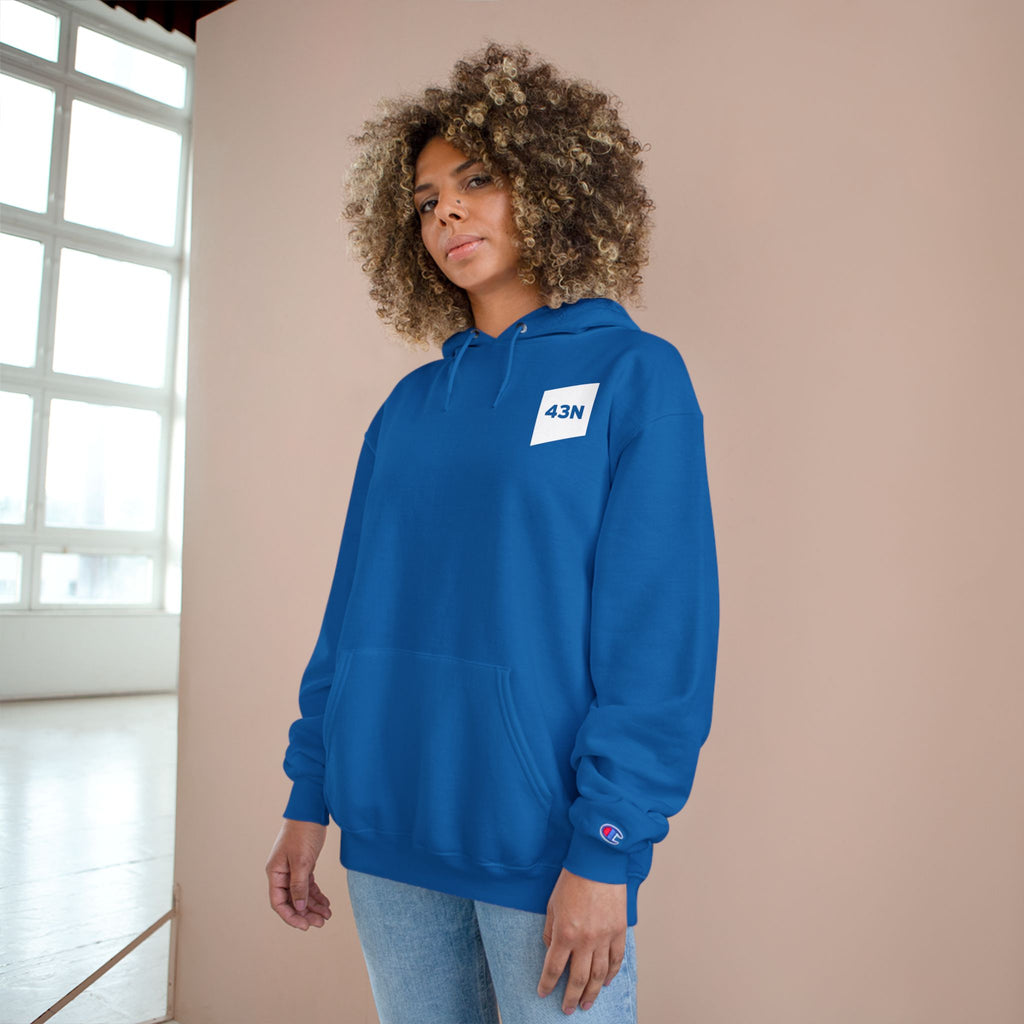 43N Hoodie — Apex Logo White